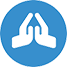 hands praying icon