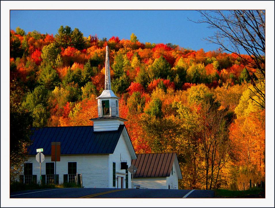 autumn church